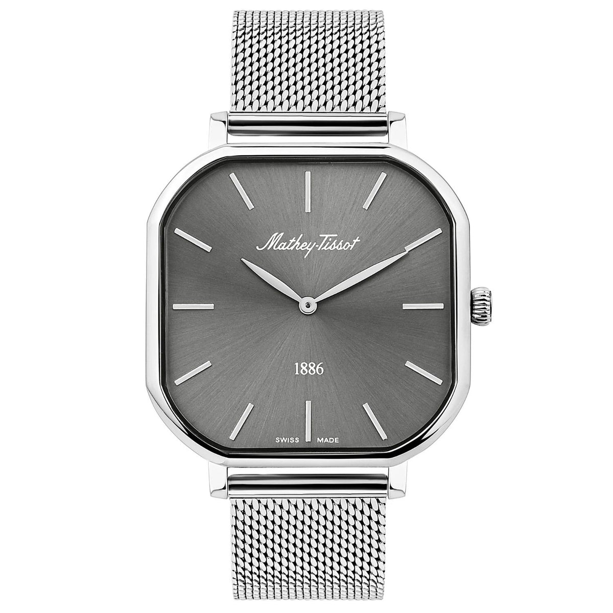 Mathey-Tissot Mathey-Tissot Men's Monsoon Silver Dial Watch - H7917AS