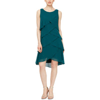 Womens Chiffon Sleeveless Cocktail And Party Dress