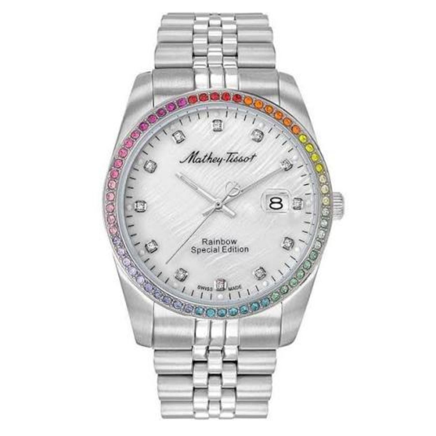 Mathey Tissot Mathey Tissot Women's Rainbow White Dial Watch - H809AQI