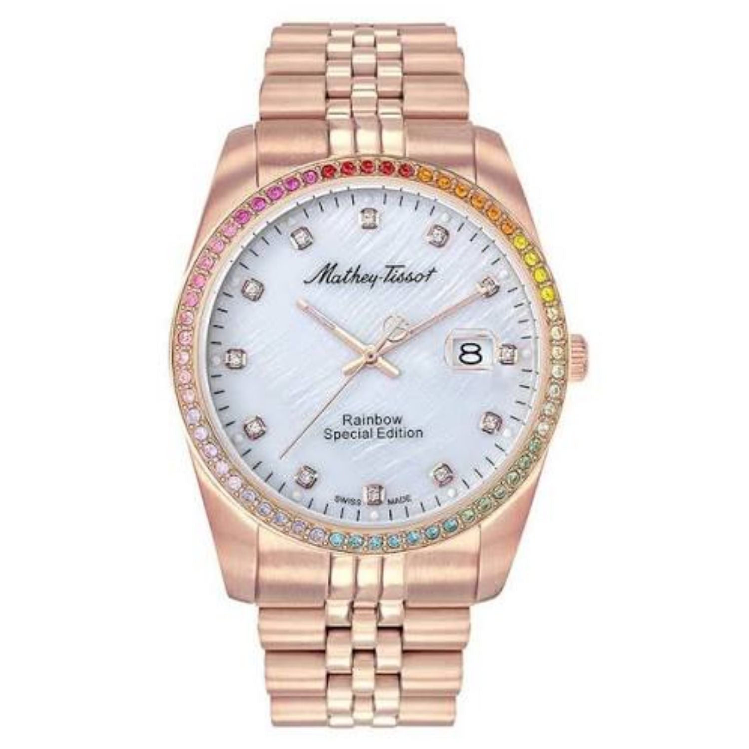 Mathey Tissot Mathey Tissot Women's Rainbow White Dial Watch - H809PQI