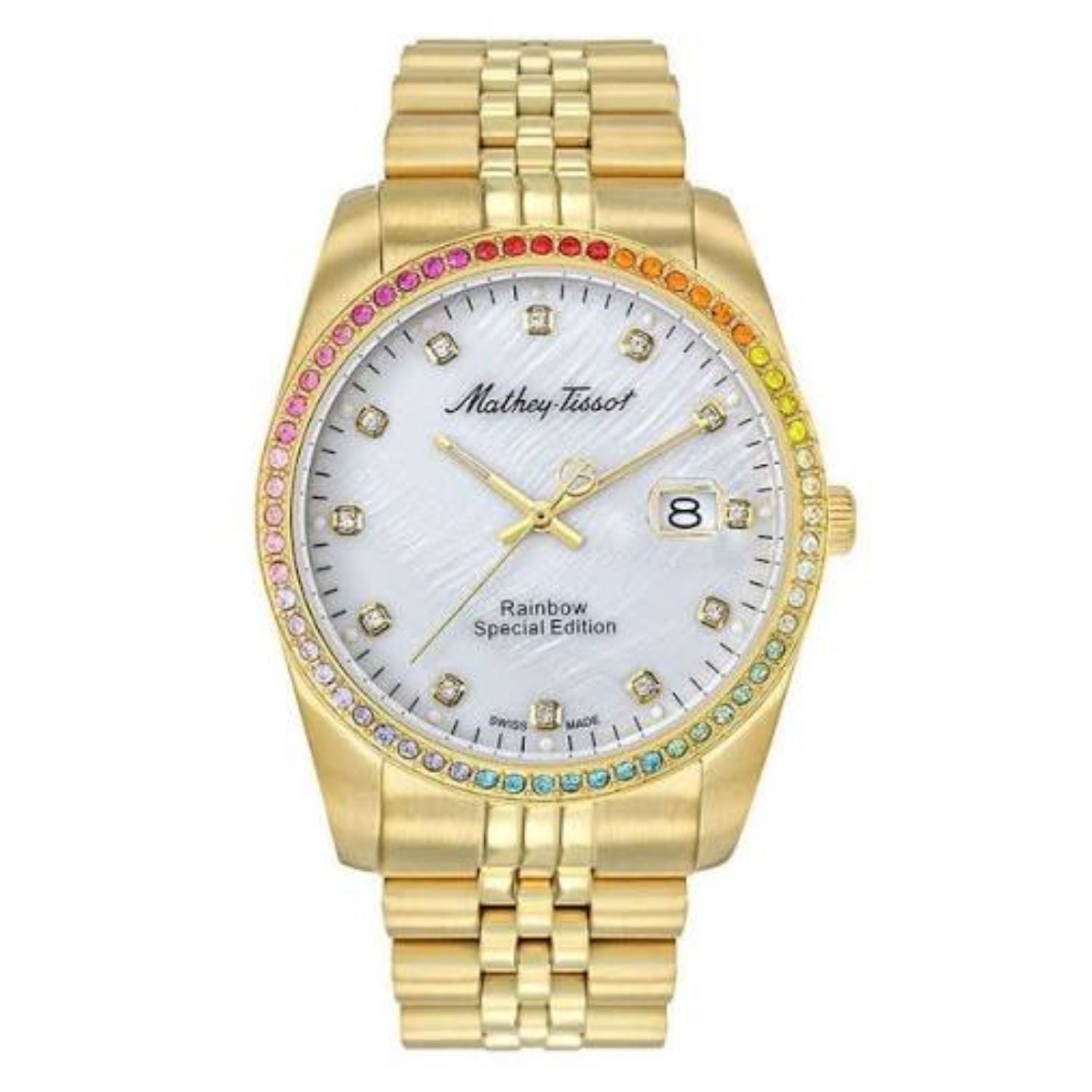 Mathey Tissot Mathey Tissot Women's Rainbow White Dial Watch - H809PQYI