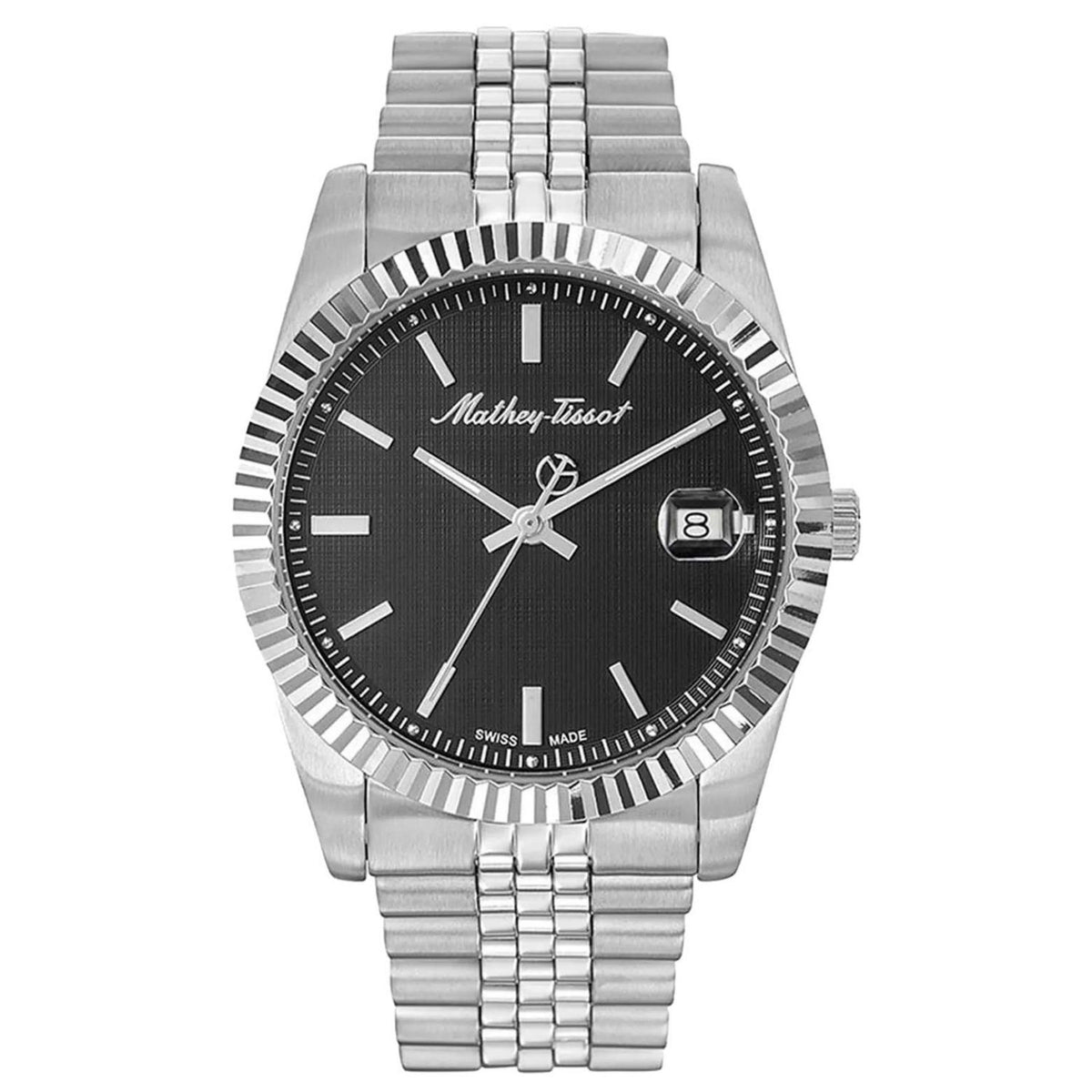 Mathey-Tissot Mathey-Tissot Men's Mathy III Black Dial Watch - H810AN