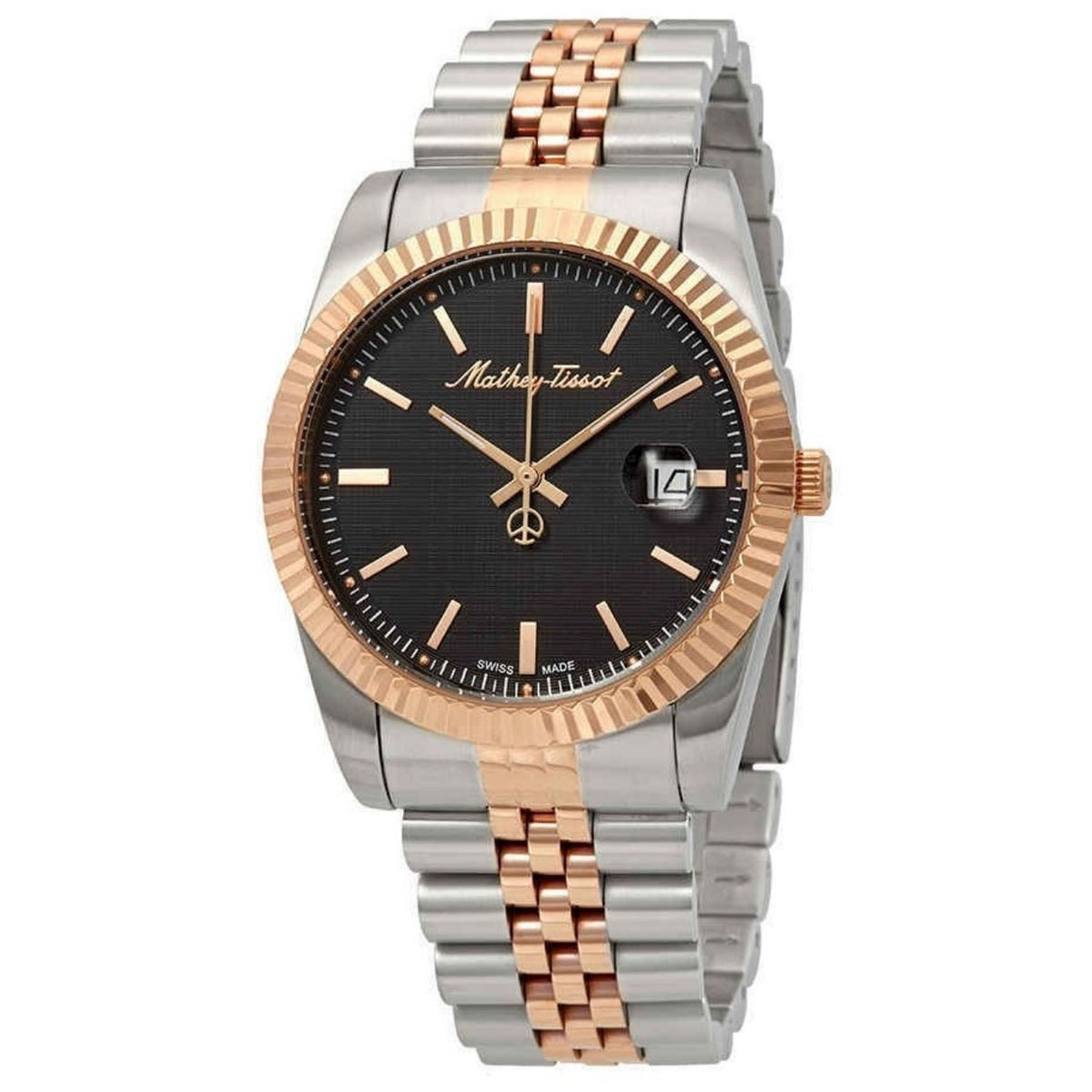 Mathey-Tissot Mathey-Tissot Men's Mathy III Black Dial Watch - H810RN