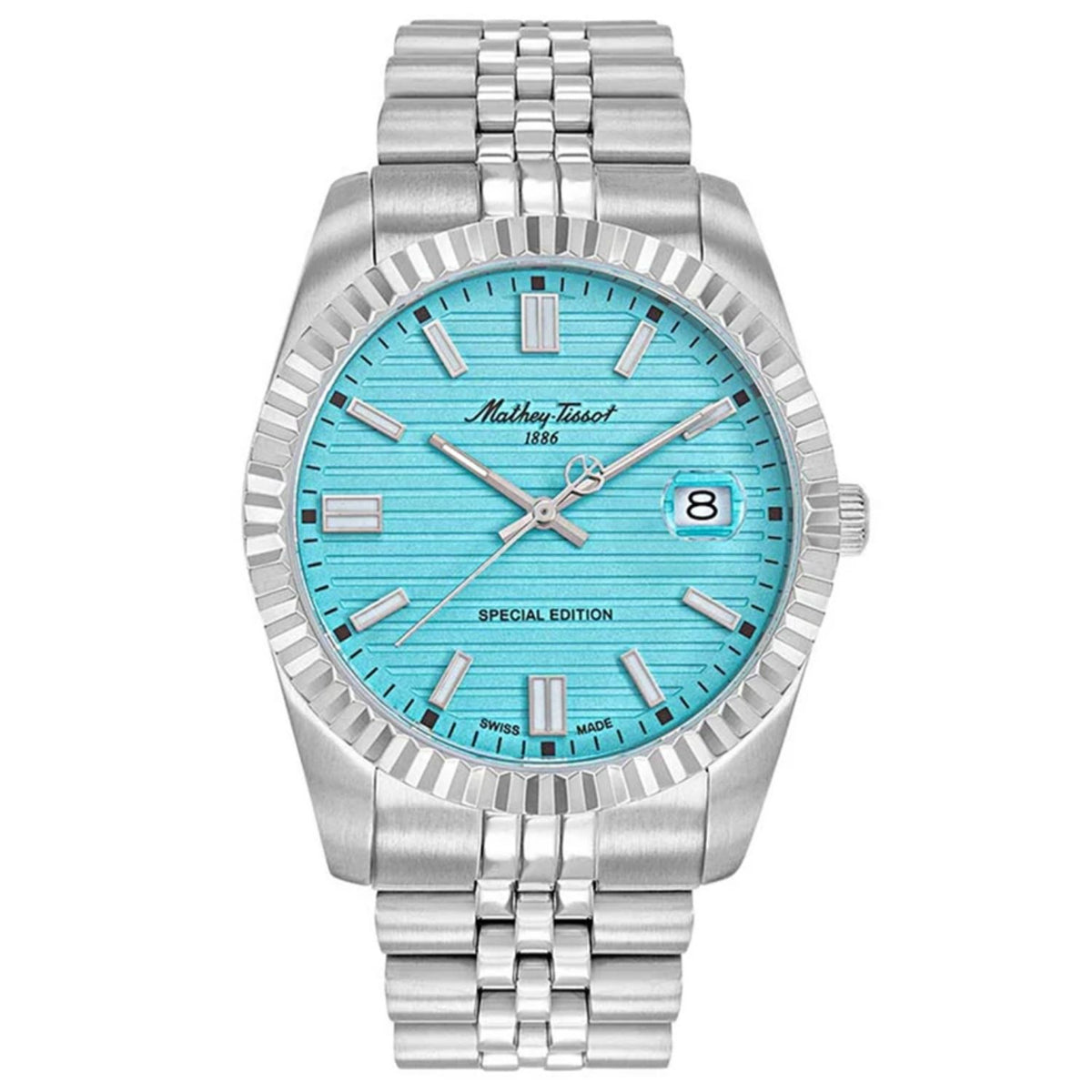 Mathey-Tissot Mathey-Tissot Men's Mathy III Blue Dial Watch - H810TIF