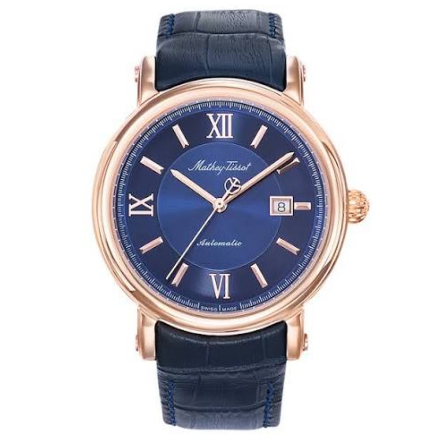 Mathey Tissot Mathey Tissot Men's Renaissance Blue Dial Watch - H9030PBU