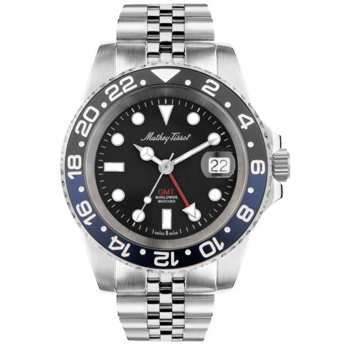 Mathey-Tissot Mathey-Tissot Men's Vintage Black Dial Watch - H903ANB