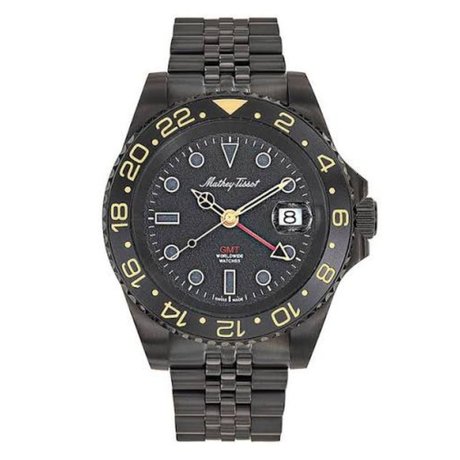 Mathey Tissot Mathey Tissot Men's Stealth Black Dial Watch - H903NN