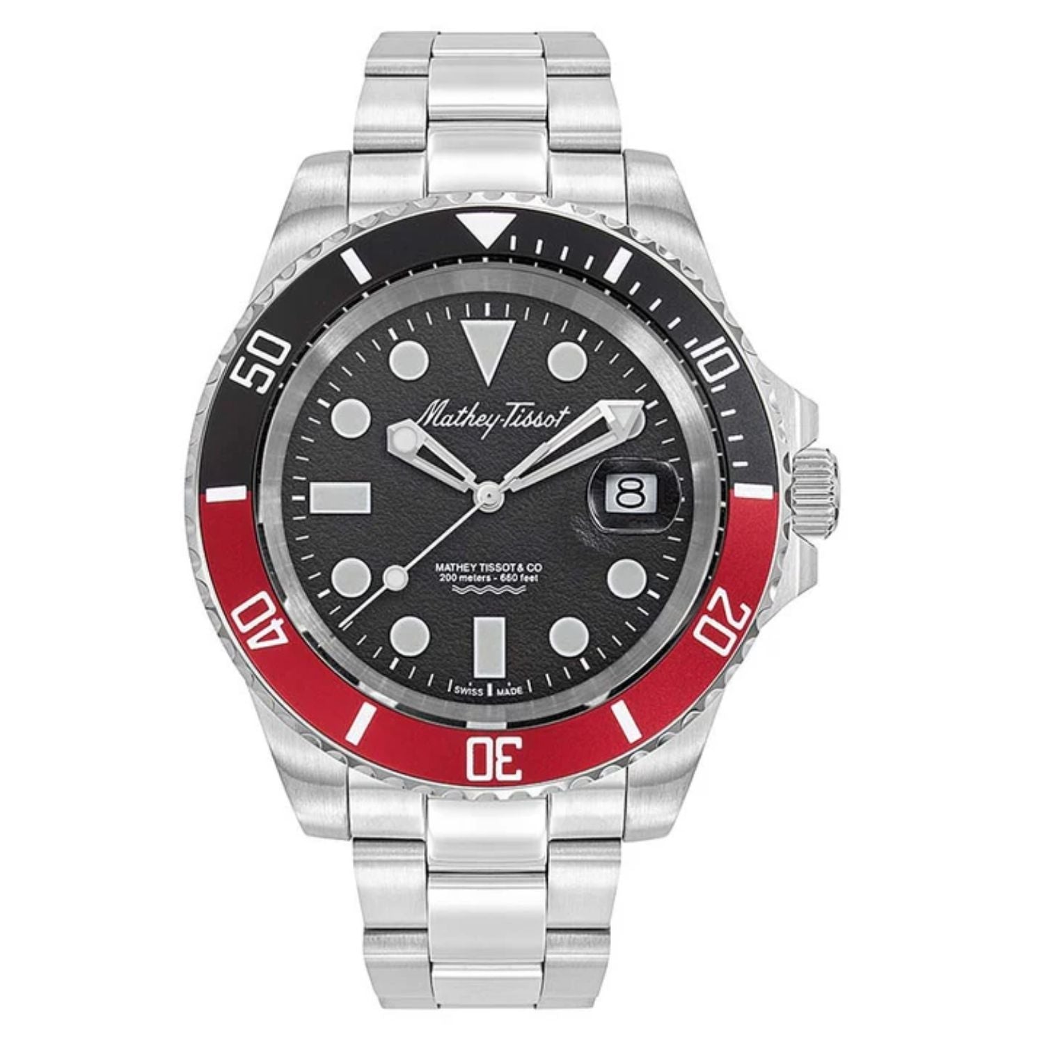 Mathey Tissot Mathey Tissot Men's Jumbo II Black Dial Watch - H977ANR