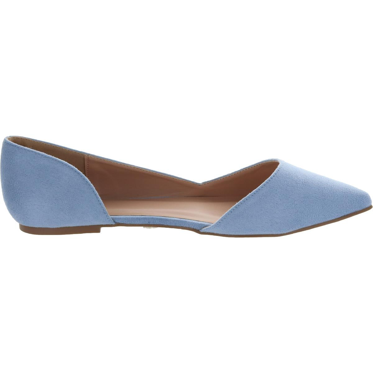 Ester Womens Faux Suede Slip On D'Orsay
