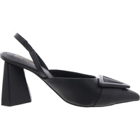 Rumor Has It Womens Padded Insole Leather Slingback Heels