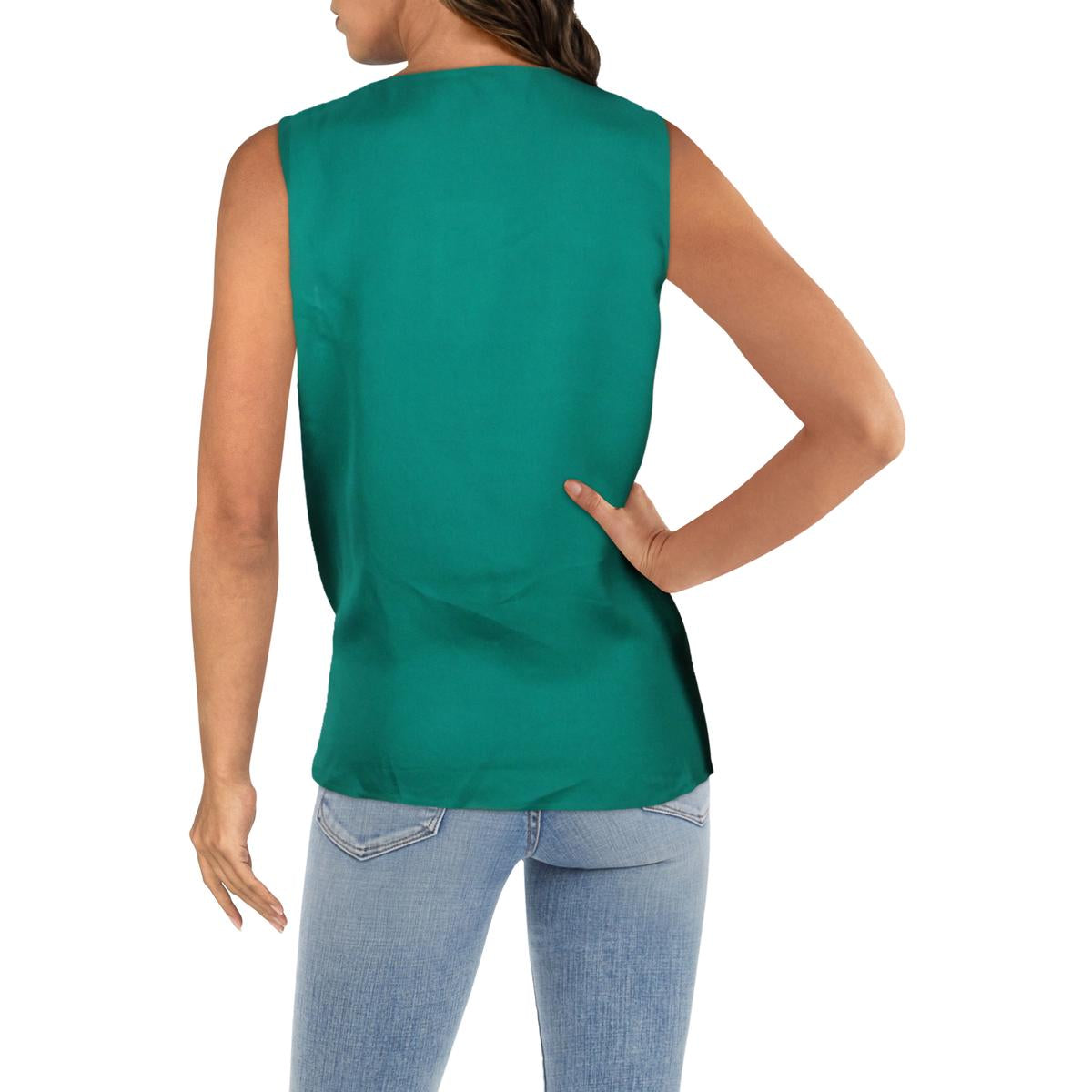 Finnley Womens Sheer Silk Blouse