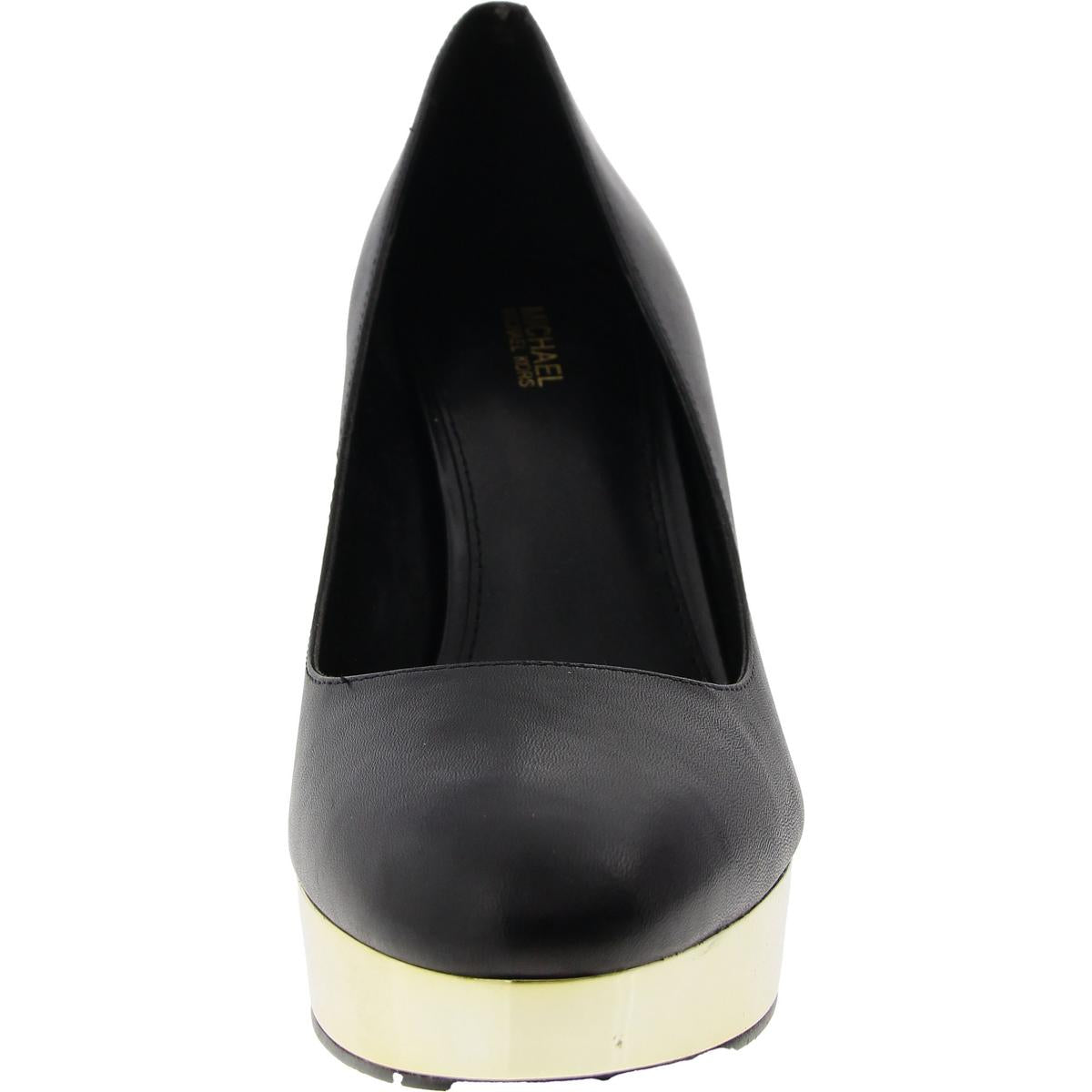 Womens Logo Leather Pumps