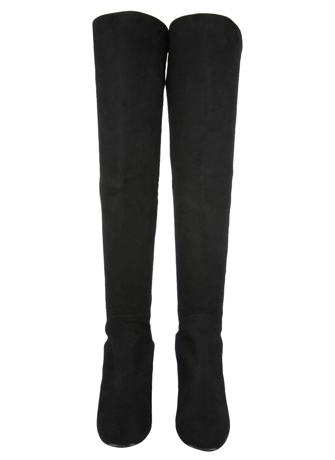 Stuart Weitzman Stuart Weitzman Women's Halftime Stretch-Crepe Black Suede Over-The-Knee Boot