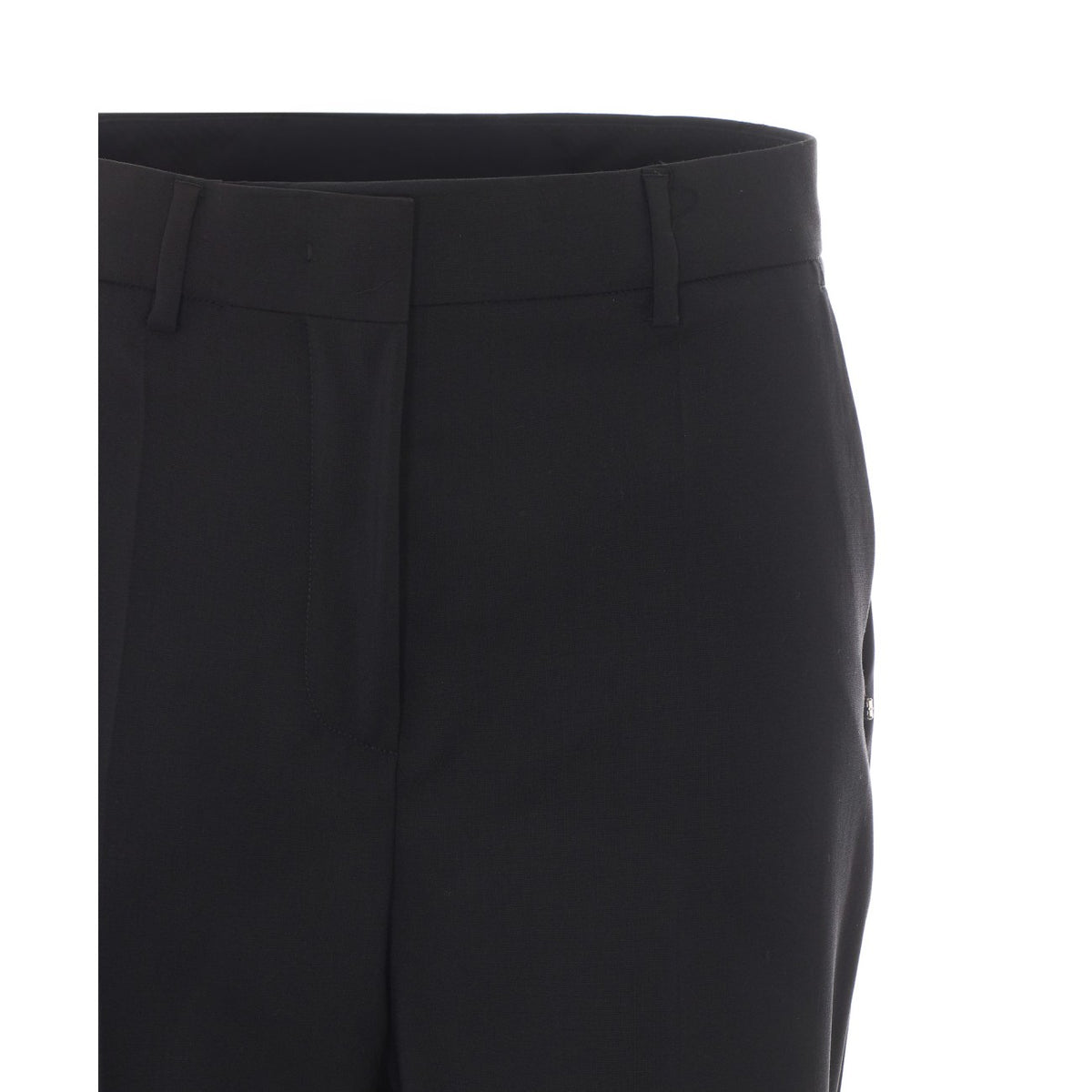 Sportmax Women Hangar Natural Stretch Pure Wool Flare Pants