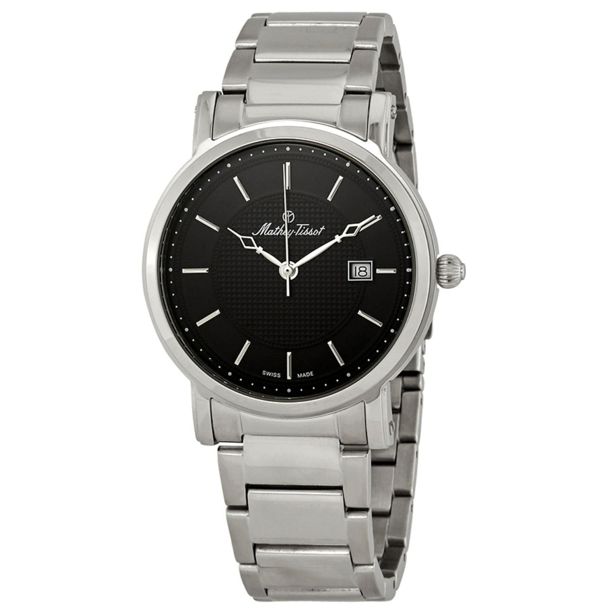 Mathey-Tissot Mathey-Tissot Men's City metal Black Dial Watch - HB611251MAN