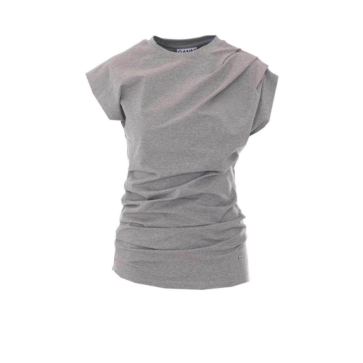 Ganni Ganni Women Heavy Draped T-Shirt