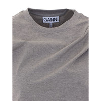 Ganni Ganni Women Heavy Draped T-Shirt