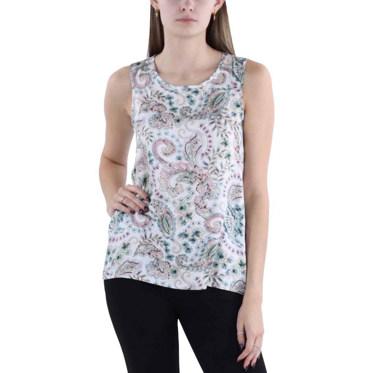 Womens Paisley Tunic Shell