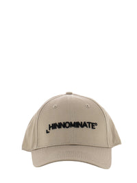 Hinnominate Hinnominate Beige Embroidered Logo Cotton Women's Hat