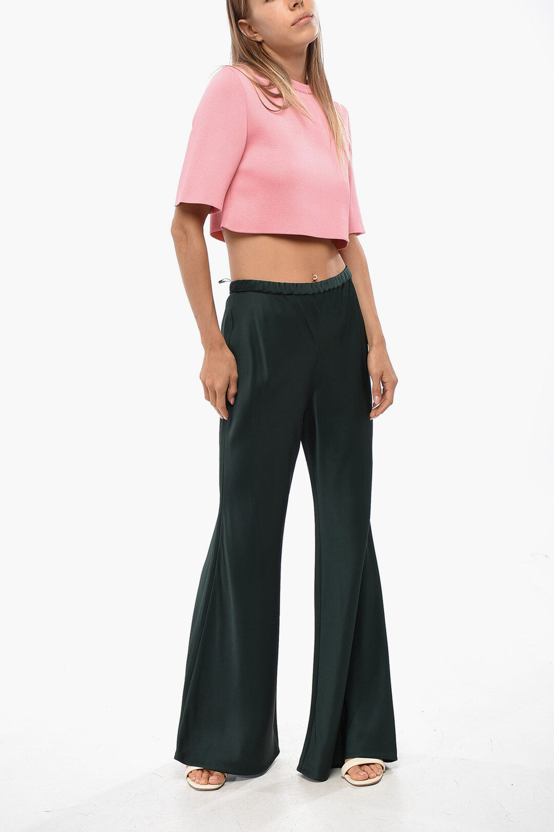 Zimmermann Zimmermann High-Waisted Boot Cut Pants EDEN