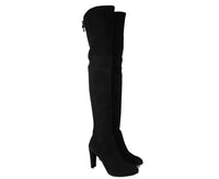 Stuart Weitzman Stuart Weitzman Women's Highland Black Suede Over-the-knee Boot