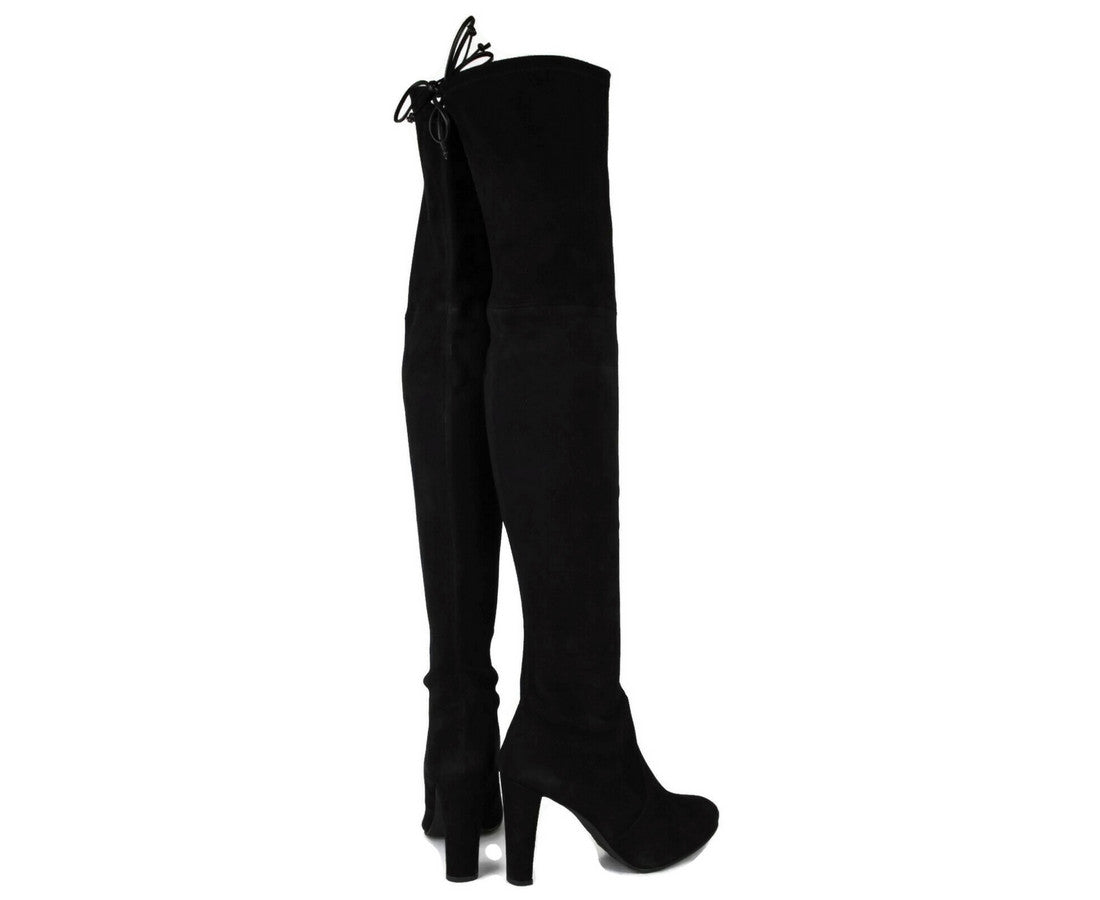 Stuart Weitzman Stuart Weitzman Women's Highland Black Suede Over-the-knee Boot