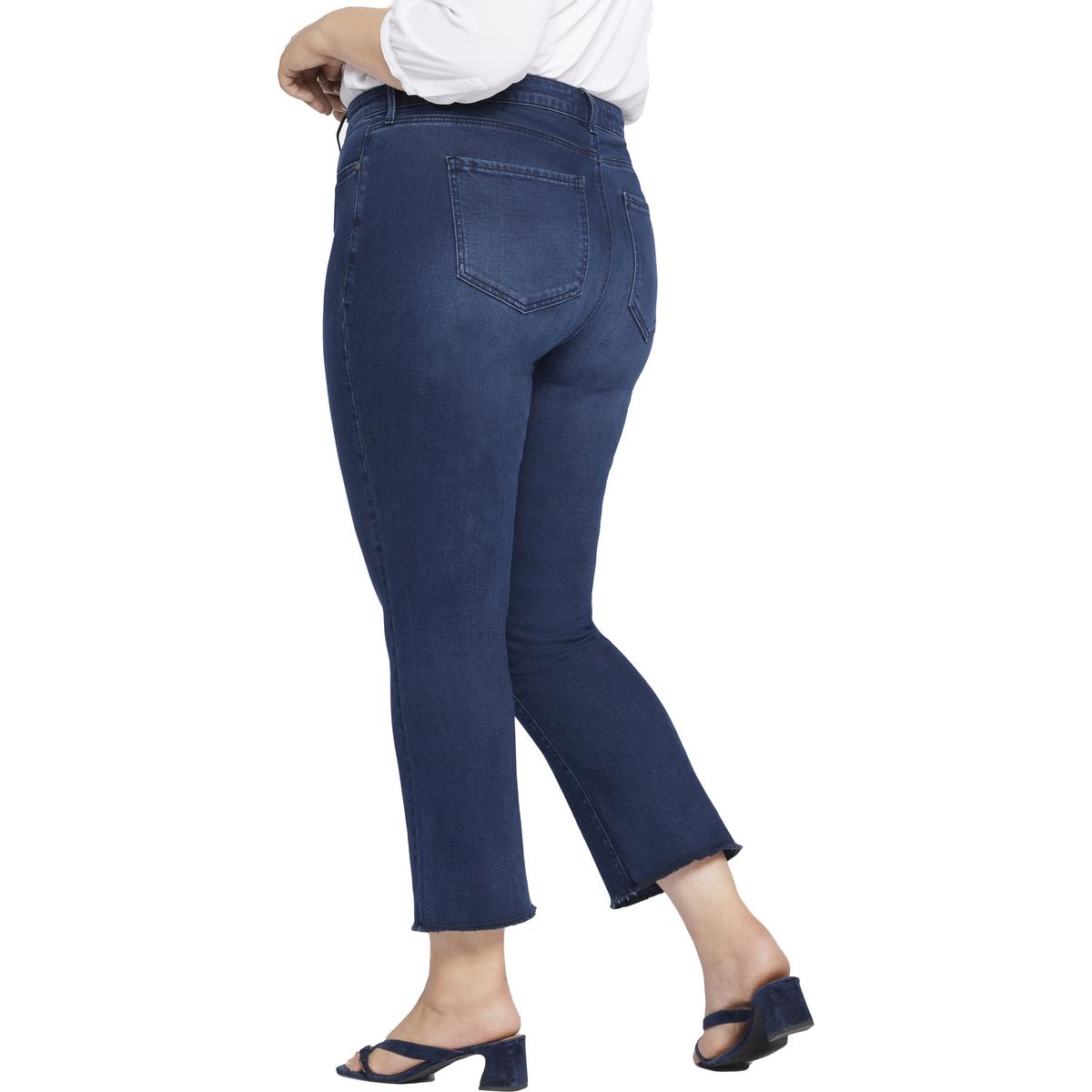 Plus Womens Denim Cotton Bootcut Jeans