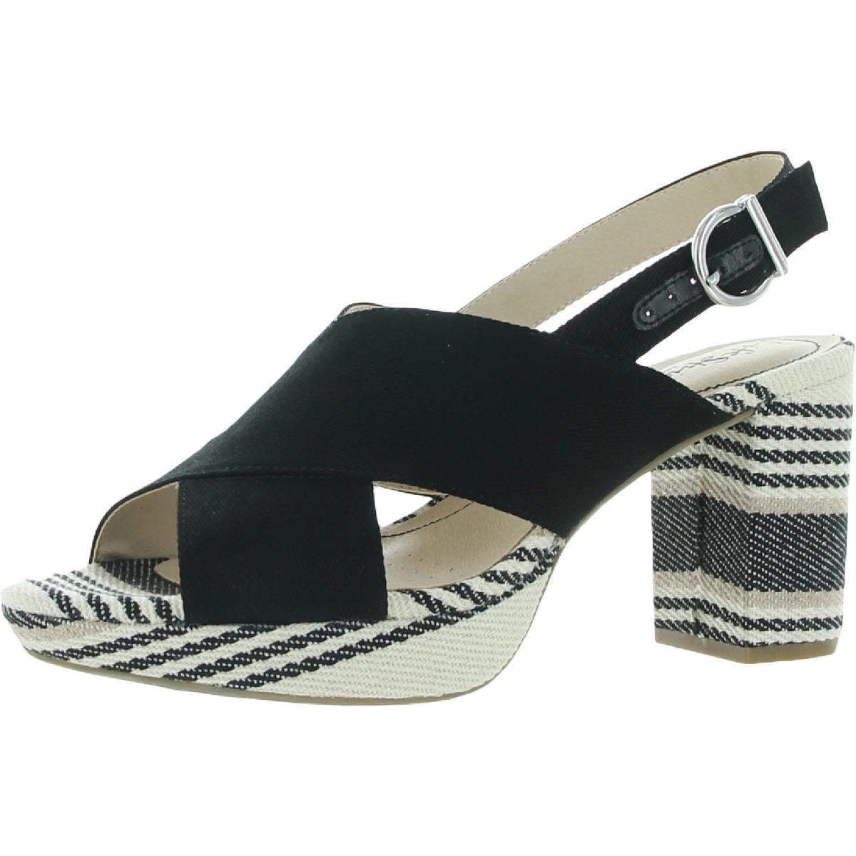 Lara Womens Padded Insole Canvas Platform Sandals