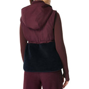 Urban Womens Sherpa Hooded Outerwear Vest