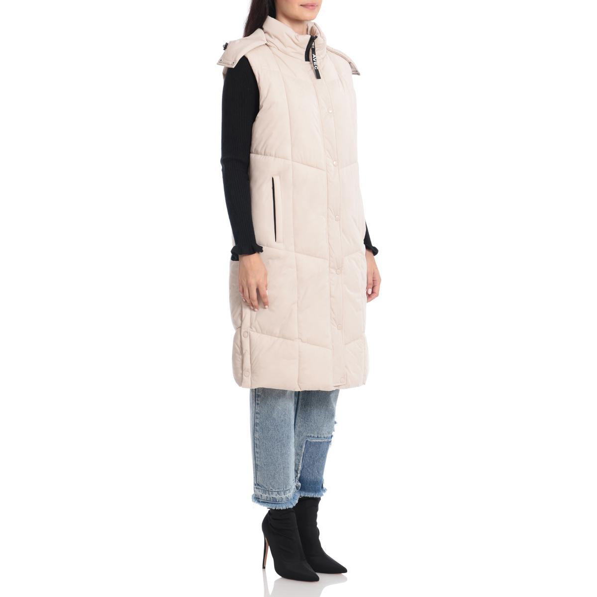 Womens Quilted Longline Vest