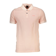 Hugo Boss Elegant Slim Fit Pink Polo Men's Shirt