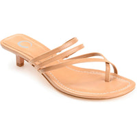 LETTIE Womens Faux Leather Kitten Heel Heels