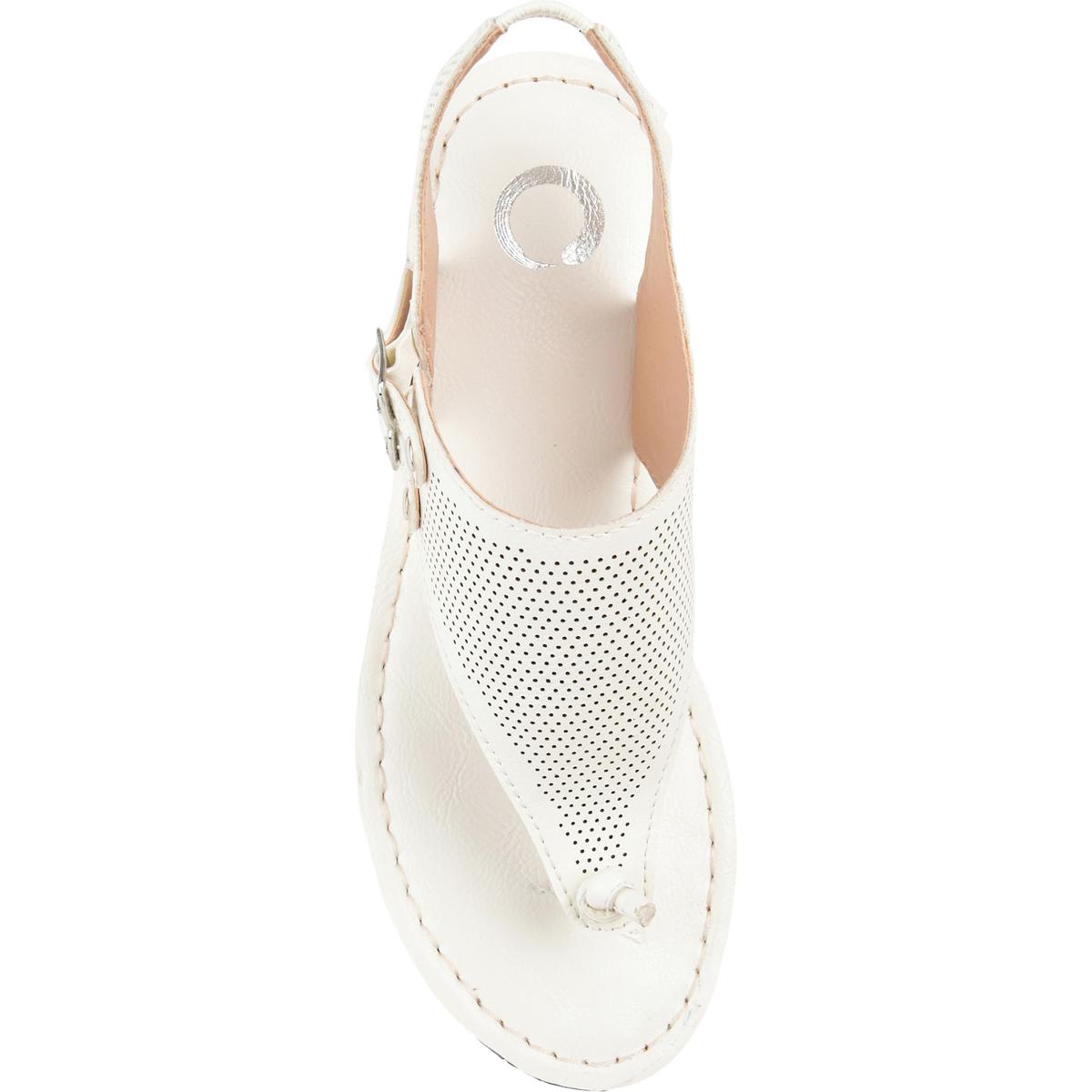 Mckell Womens Buckle Wedge Sandals