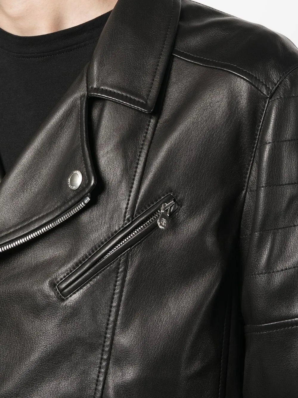 Brunello Cucinelli Brunello Cucinelli Leather Biker Jacket