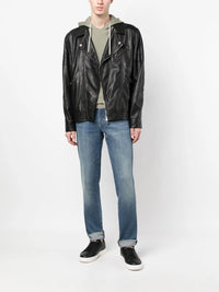 Brunello Cucinelli Brunello Cucinelli Leather Biker Jacket