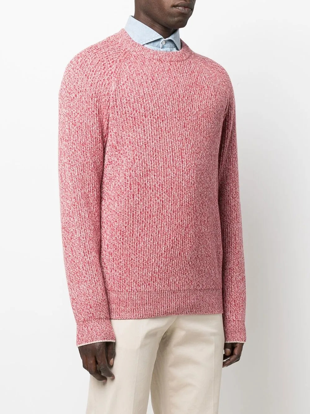 Brunello Cucinelli Brunello Cucinelli Mark-Knit Ribbed-Trim Jumper