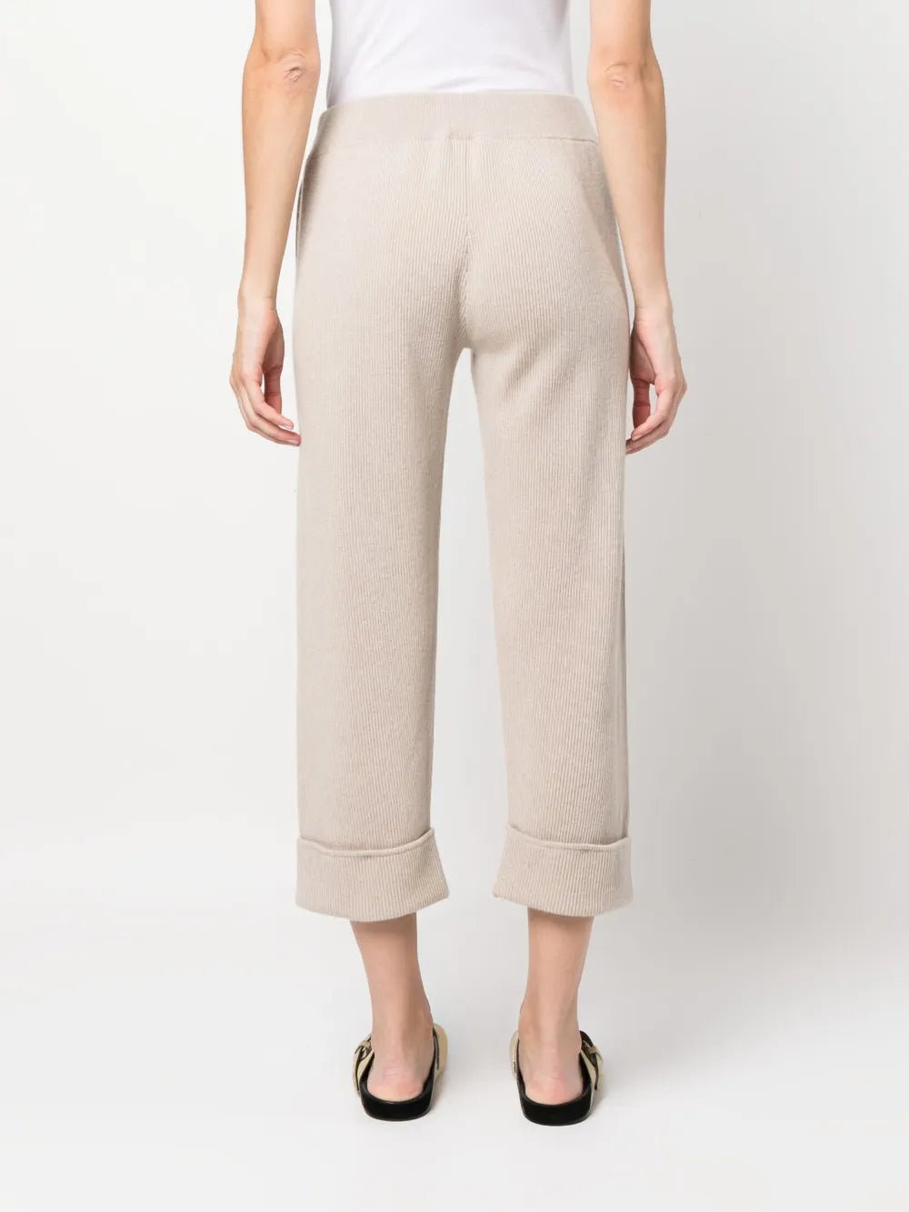Brunello Cucinelli Brunello Cucinelli Drawstring Cropped Track Pants