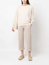 Brunello Cucinelli Brunello Cucinelli Drawstring Cropped Track Pants