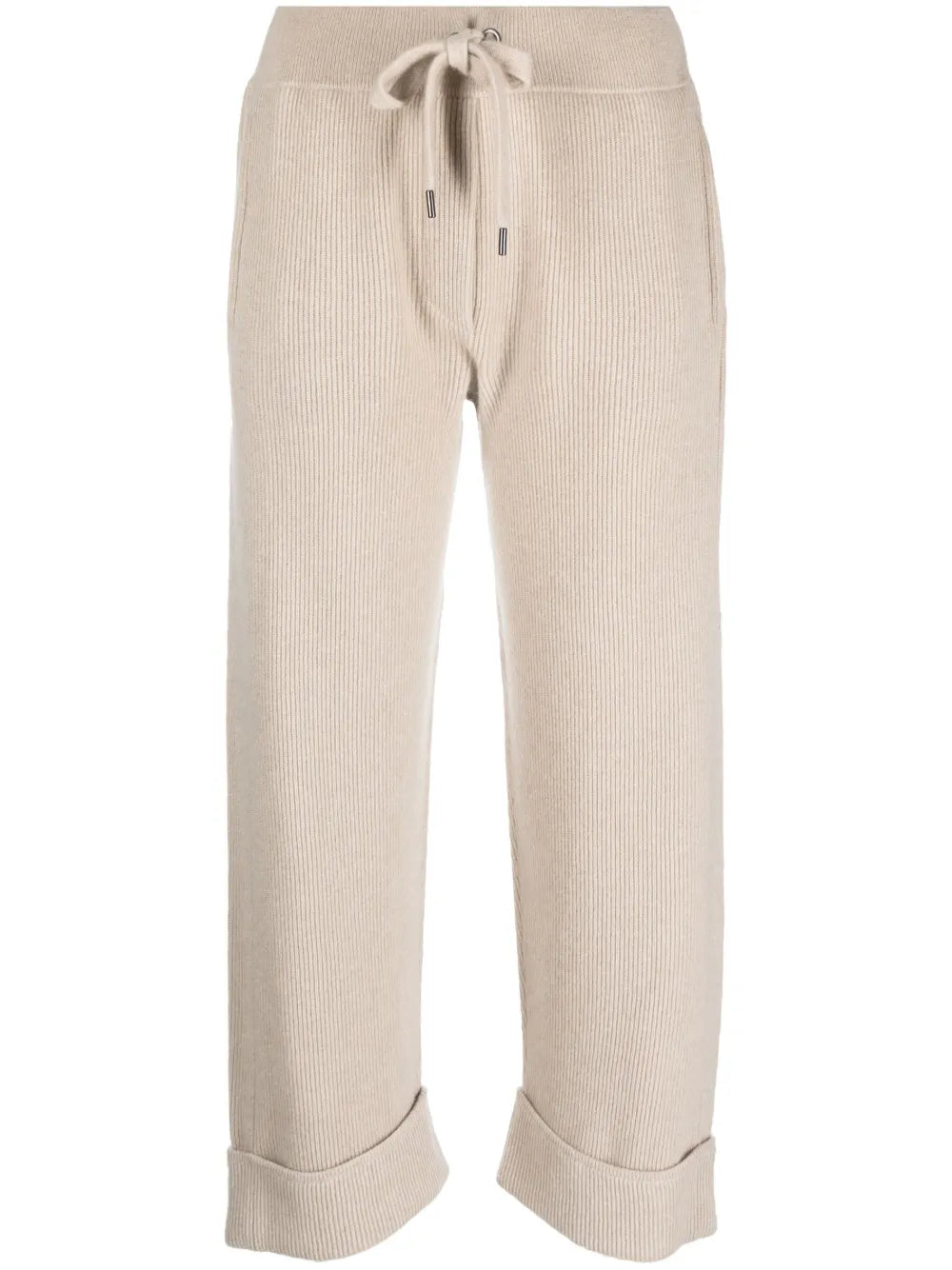 Brunello Cucinelli Brunello Cucinelli Drawstring Cropped Track Pants