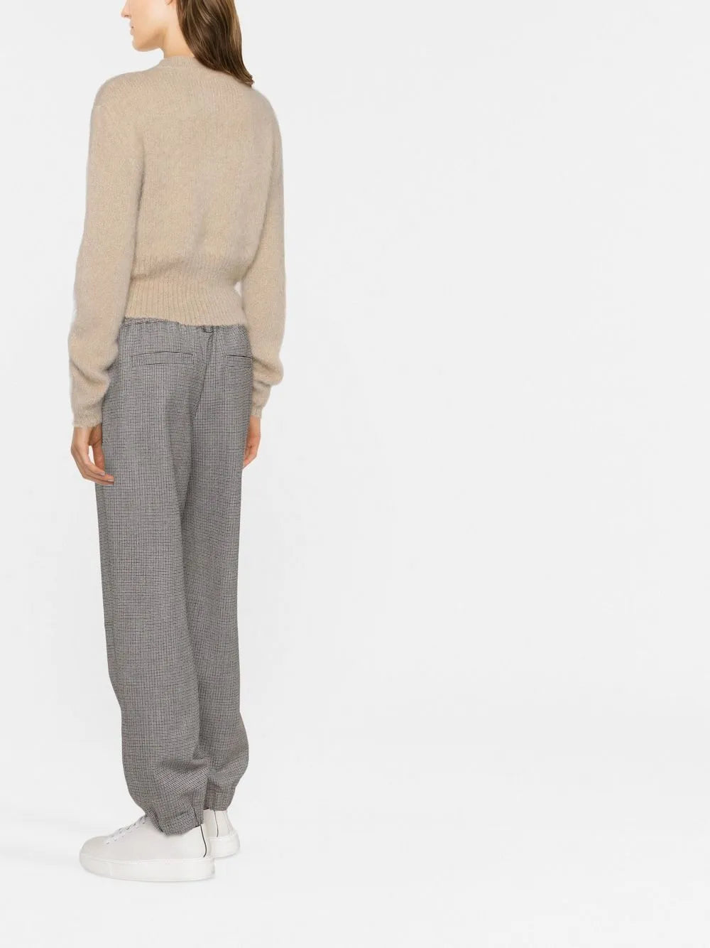 Brunello Cucinelli Checked Tapered Trousers