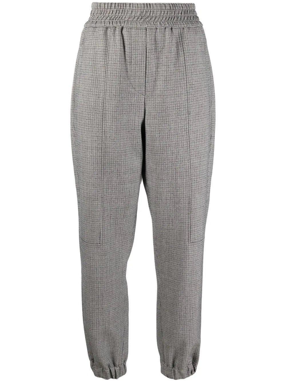 Brunello Cucinelli Checked Tapered Trousers
