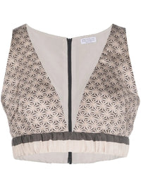 Brunello Cucinelli Brunello Cucinelli V-Neck Cropped Top
