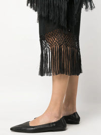 Brunello Cucinelli Brunello Cucinelli Fringed Edge Midi Skirt