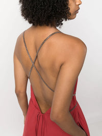 Brunello Cucinelli Brunello Cucinelli Open-Back Cotton Maxi Dress