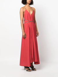 Brunello Cucinelli Brunello Cucinelli Open-Back Cotton Maxi Dress