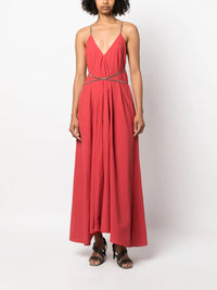 Brunello Cucinelli Brunello Cucinelli Open-Back Cotton Maxi Dress
