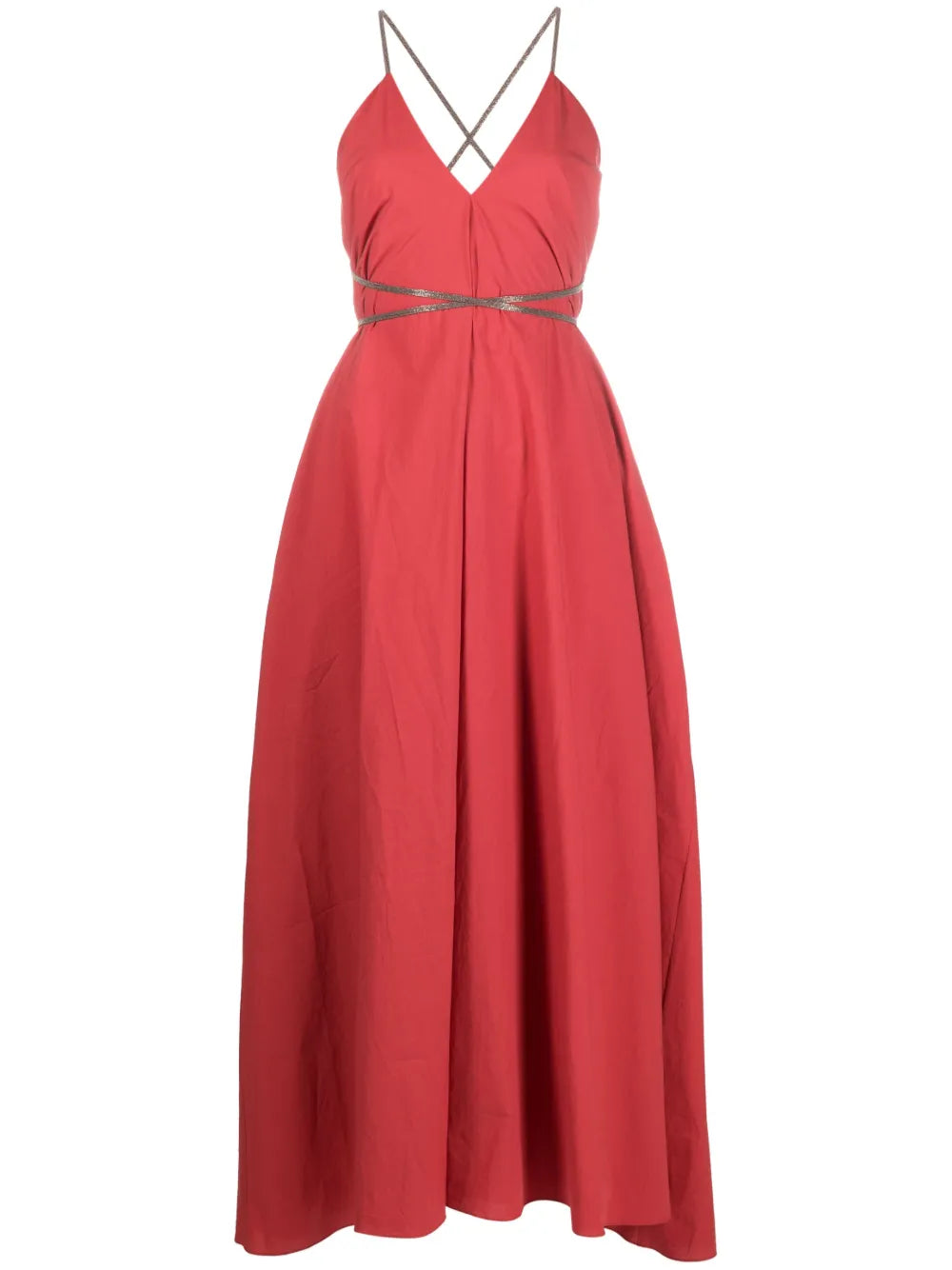 Brunello Cucinelli Brunello Cucinelli Open-Back Cotton Maxi Dress