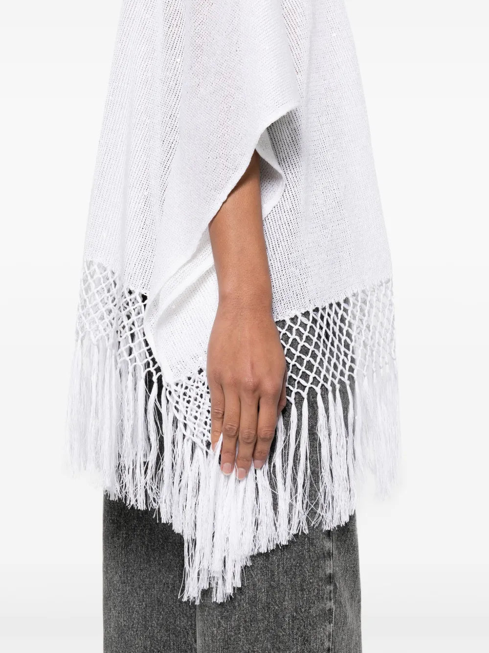 Brunello Cucinelli Brunello Cucinelli Asymmetric Fringed Jumper