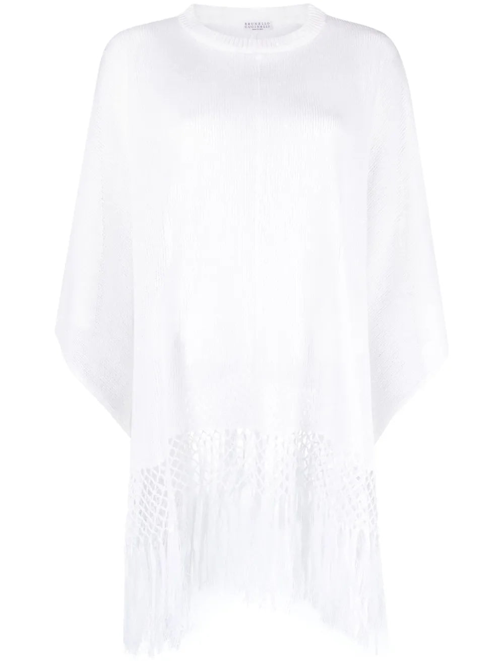 Brunello Cucinelli Brunello Cucinelli Asymmetric Fringed Jumper