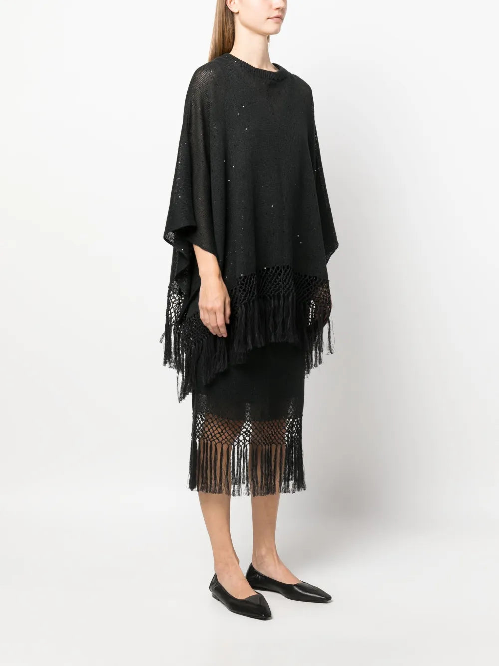 Brunello Cucinelli Brunello Cucinelli Sequin-Embellished Knitted Blouse